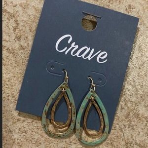 Gold and Turquoise Earrings